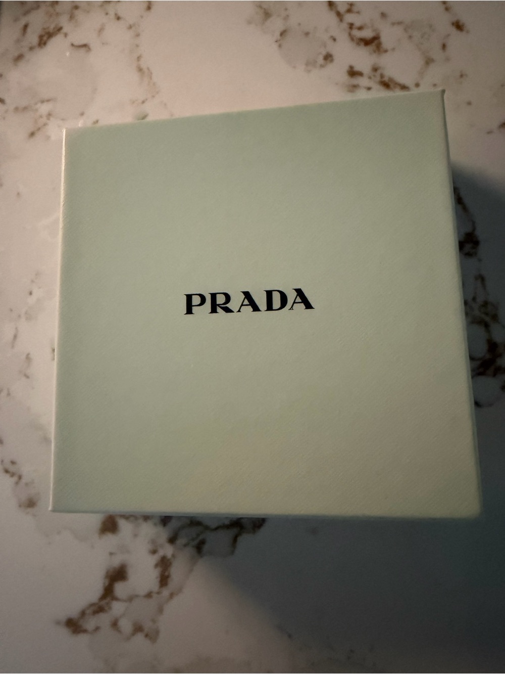 Prada Mint Green Box with Black Logo